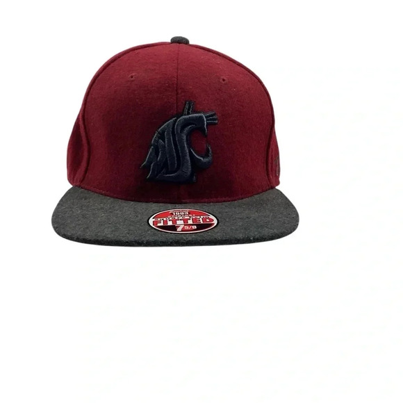 Y2K Washington State Cougars wool fitted cap 7 5/8 - Picture 1 of 5